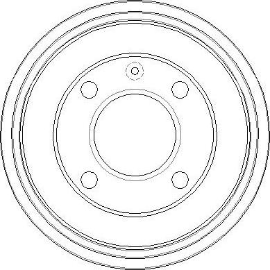 National NDR322 - Гальмівний барабан autozip.com.ua