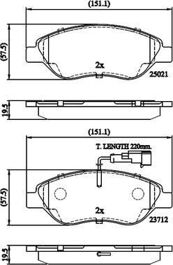 National NP3045 - Гальмівні колодки, дискові гальма autozip.com.ua