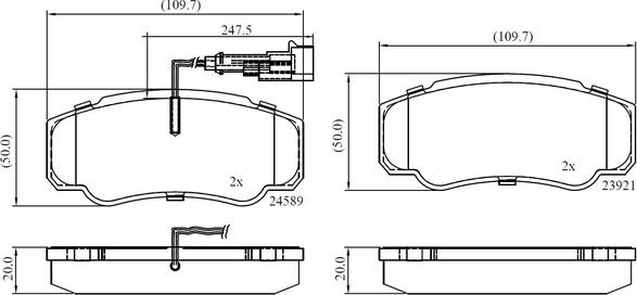 National NP3043 - Гальмівні колодки, дискові гальма autozip.com.ua