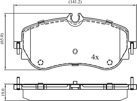 National NP3042 - Гальмівні колодки, дискові гальма autozip.com.ua