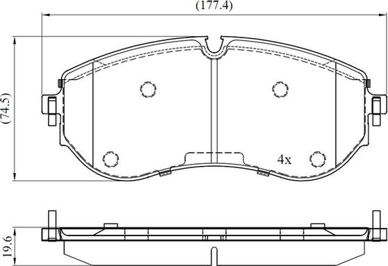 National NP3069 - Гальмівні колодки, дискові гальма autozip.com.ua