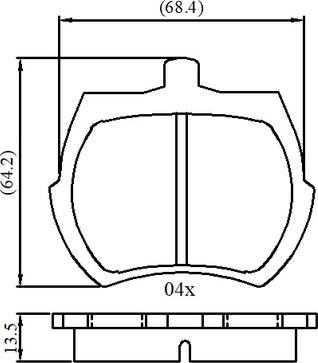 BENDIX 310596 - Гальмівні колодки, дискові гальма autozip.com.ua