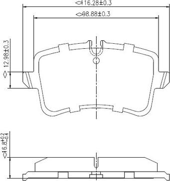 National NP3003 - Гальмівні колодки, дискові гальма autozip.com.ua