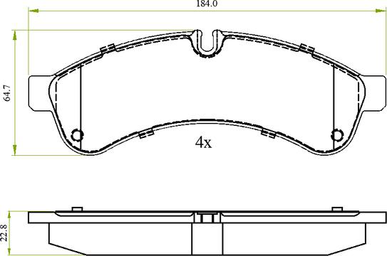 National NP3010 - Гальмівні колодки, дискові гальма autozip.com.ua