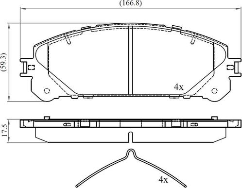 National NP3089 - Гальмівні колодки, дискові гальма autozip.com.ua