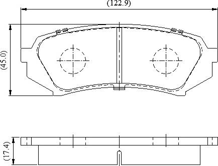 National NP3084 - Гальмівні колодки, дискові гальма autozip.com.ua