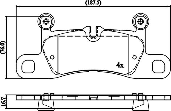 National NP3039 - Гальмівні колодки, дискові гальма autozip.com.ua