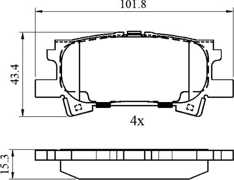 National NP3029 - Гальмівні колодки, дискові гальма autozip.com.ua