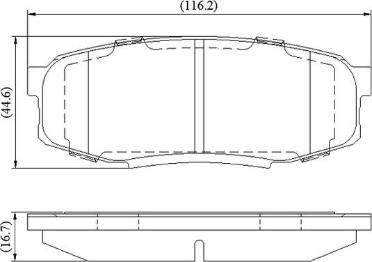 National NP3114 - Гальмівні колодки, дискові гальма autozip.com.ua