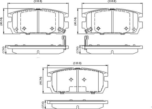 National NP3118 - Гальмівні колодки, дискові гальма autozip.com.ua