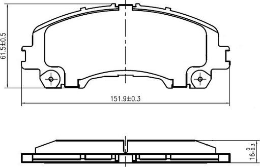 National NP2992 - Гальмівні колодки, дискові гальма autozip.com.ua