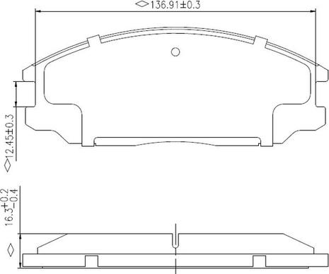 NATIONAL NP2980 - Гальмівні колодки, дискові гальма autozip.com.ua