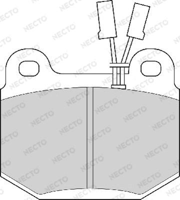 Necto FD466A - Гальмівні колодки, дискові гальма autozip.com.ua