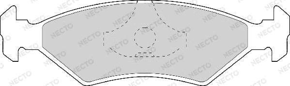 Necto FD406A - Гальмівні колодки, дискові гальма autozip.com.ua