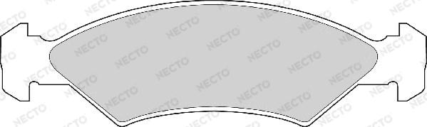 Necto FD403A - Гальмівні колодки, дискові гальма autozip.com.ua