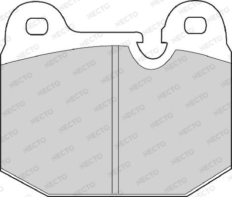 Necto FD4143A - Гальмівні колодки, дискові гальма autozip.com.ua