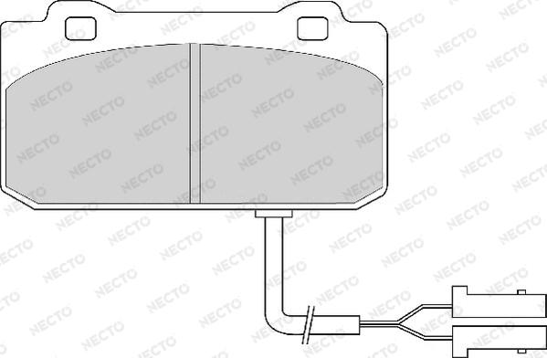 Necto FD4164A - Гальмівні колодки, дискові гальма autozip.com.ua