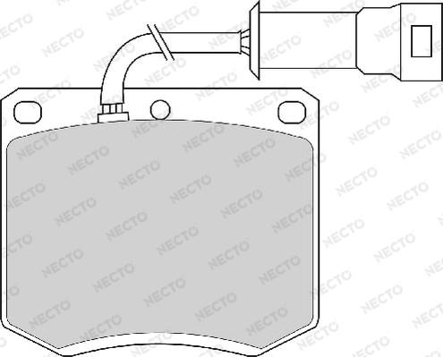 Necto FD4162A - Гальмівні колодки, дискові гальма autozip.com.ua