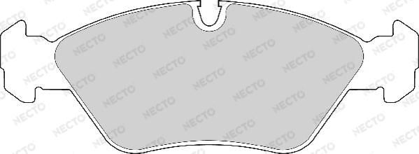 Necto FD413A - Гальмівні колодки, дискові гальма autozip.com.ua