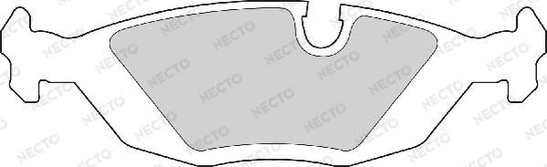 Necto FD412A - Гальмівні колодки, дискові гальма autozip.com.ua
