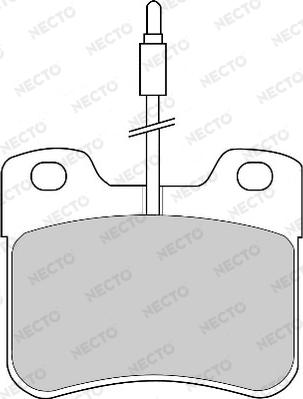 Necto FD4175A - Гальмівні колодки, дискові гальма autozip.com.ua