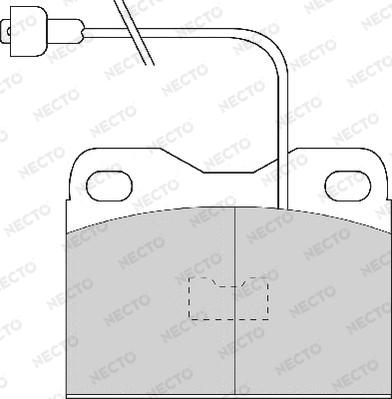 Necto FD426A - Гальмівні колодки, дискові гальма autozip.com.ua