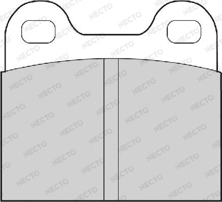 Necto FD52A - Гальмівні колодки, дискові гальма autozip.com.ua