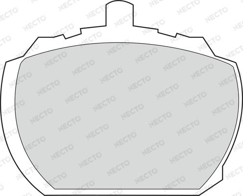 Necto FD571V - Гальмівні колодки, дискові гальма autozip.com.ua
