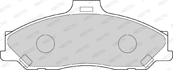 Necto FD6991A - Гальмівні колодки, дискові гальма autozip.com.ua