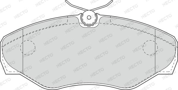 Necto FD6944A - Гальмівні колодки, дискові гальма autozip.com.ua