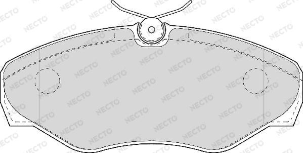 Necto FD6944V - Гальмівні колодки, дискові гальма autozip.com.ua