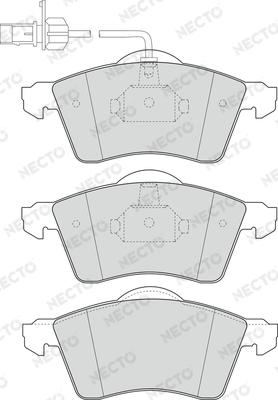 Necto FD6946V - Гальмівні колодки, дискові гальма autozip.com.ua