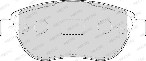 Necto FD6948A - Гальмівні колодки, дискові гальма autozip.com.ua