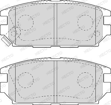 Necto FD6943A - Гальмівні колодки, дискові гальма autozip.com.ua