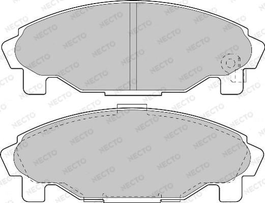 Necto FD6906A - Гальмівні колодки, дискові гальма autozip.com.ua