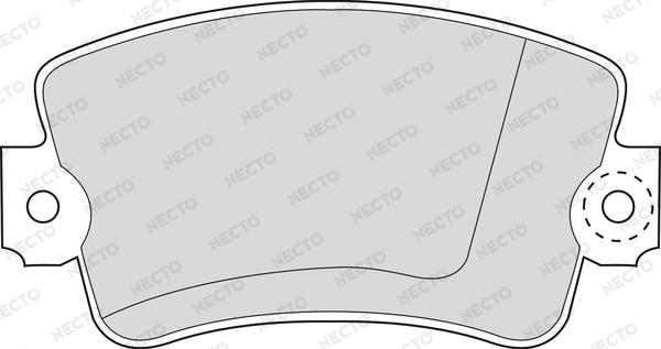 Necto FD690V - Гальмівні колодки, дискові гальма autozip.com.ua