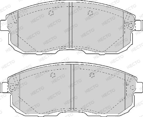 Necto FD6984A - Гальмівні колодки, дискові гальма autozip.com.ua