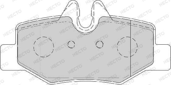 Necto FD6930A - Гальмівні колодки, дискові гальма autozip.com.ua