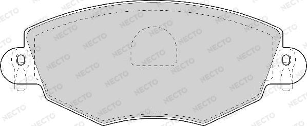 Necto FD6931A - Гальмівні колодки, дискові гальма autozip.com.ua