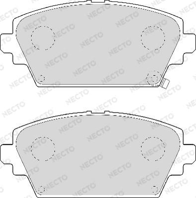 Necto FD6937A - Гальмівні колодки, дискові гальма autozip.com.ua