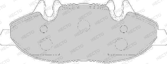 Necto FD6929A - Гальмівні колодки, дискові гальма autozip.com.ua