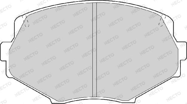 Necto FD6925A - Гальмівні колодки, дискові гальма autozip.com.ua