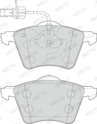 Necto FD6921V - Гальмівні колодки, дискові гальма autozip.com.ua