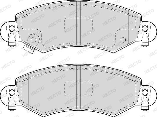 Necto FD6922A - Гальмівні колодки, дискові гальма autozip.com.ua