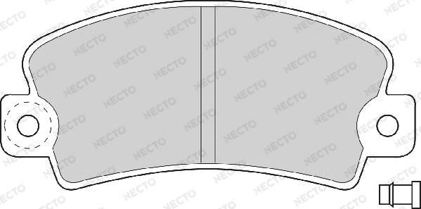 Necto FD692A - Гальмівні колодки, дискові гальма autozip.com.ua