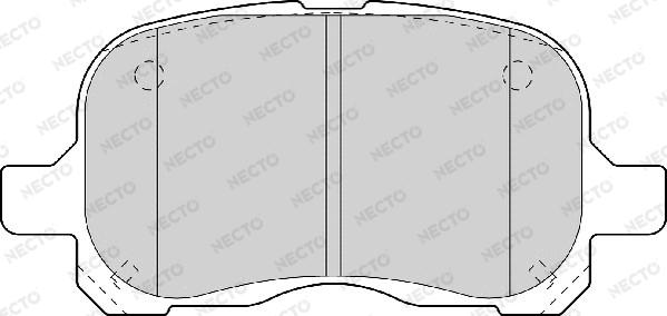 Necto FD6979A - Гальмівні колодки, дискові гальма autozip.com.ua