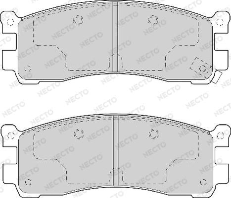 Necto FD6975A - Гальмівні колодки, дискові гальма autozip.com.ua