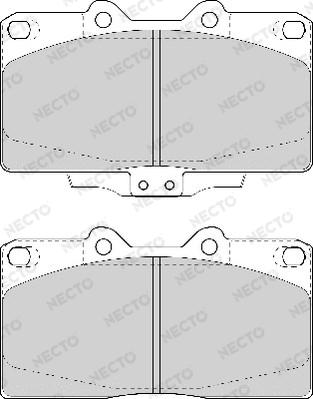 Necto FD6976A - Гальмівні колодки, дискові гальма autozip.com.ua