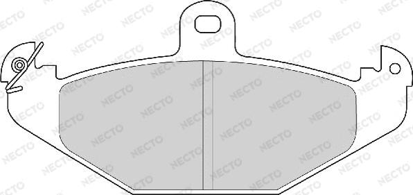 Necto FD6970A - Гальмівні колодки, дискові гальма autozip.com.ua