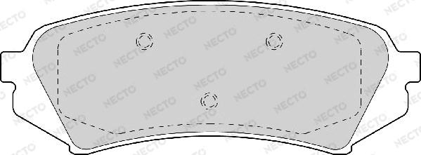 Necto FD6978A - Гальмівні колодки, дискові гальма autozip.com.ua